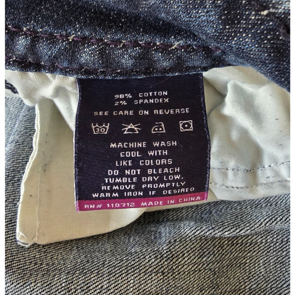 Vigoss The Chelsea Slim Boot Jeans Juniors Women's 15/16 Blue Dark Wash - Picture 6 of 16